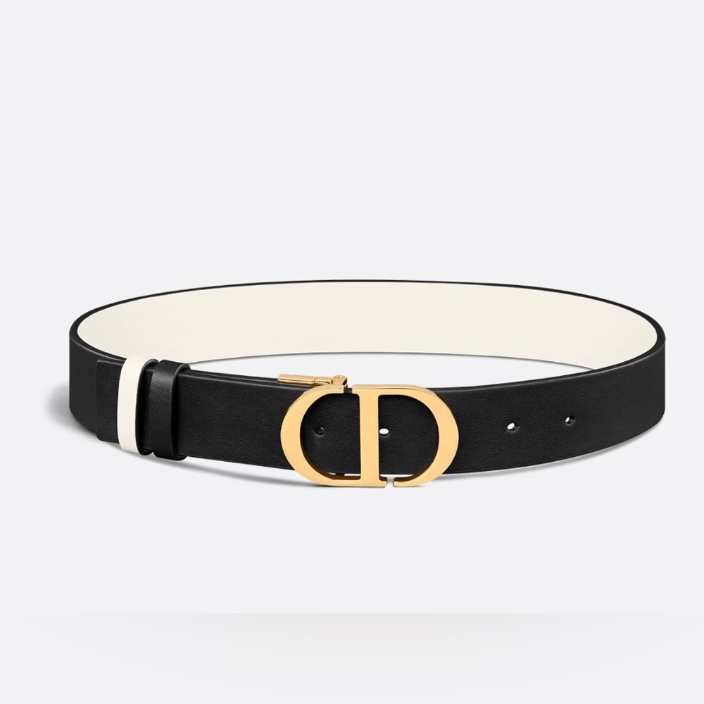 Authentic Dior revisable Montaigne belt, 85cm